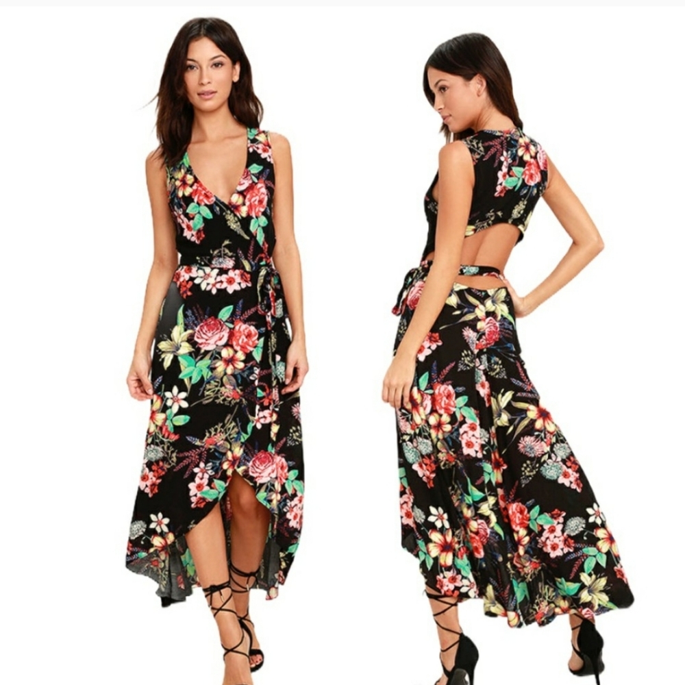Lulu's Floral Dress - Picture 2 of 8